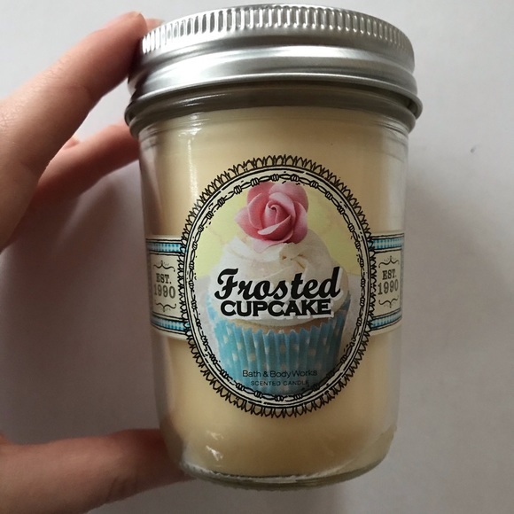 Rare Frosted Cupcake BBW Mason Jar Candle